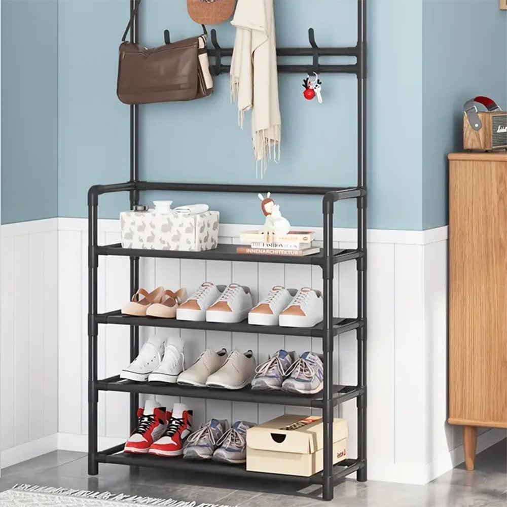 STORFEX 4-Tier 3-in-1 Coat Hanger and Shoe Rack - Organize Your Entryway with Style - The Grand Bazaar of Australia