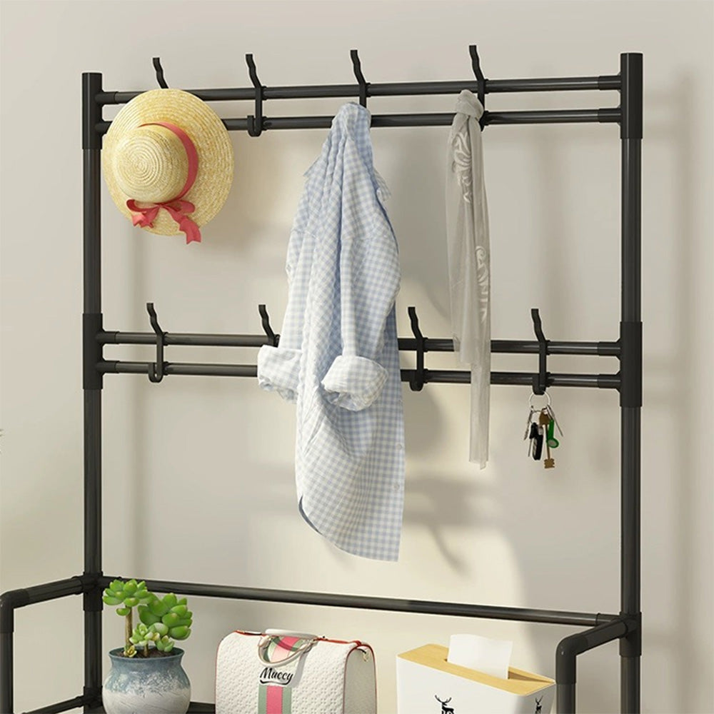 STORFEX 4-Tier 3-in-1 Coat Hanger and Shoe Rack - Organize Your Entryway with Style - The Grand Bazaar of Australia