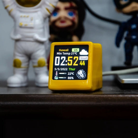 Small Portable Smart WiFi Weather Station Temperature Humidity Time Alarm Clock - The Grand Bazaar of Australia