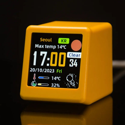 Small Portable Smart WiFi Weather Station Temperature Humidity Time Alarm Clock - The Grand Bazaar of Australia