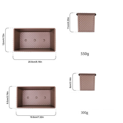 Cake Toast Non-Stick Rectangle Loaf Pan Baking Mould - The Grand Bazaar of Australia