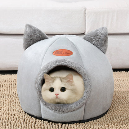 Deep Sleep Comfort In Winter Cat Tent Cozy Cave Nest - The Grand Bazaar of Australia