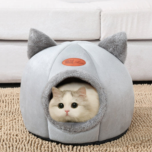 Deep Sleep Comfort In Winter Cat Tent Cozy Cave Nest - The Grand Bazaar of Australia