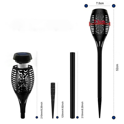 12LED Solar Flame Torch Light - The Grand Bazaar of Australia