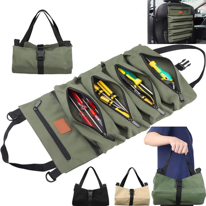Multi-Purpose Canvas Roll Up Tool Bag - The Grand Bazaar of Australia