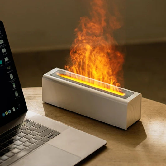 Colorful Simulation Flame Humidification Diffuser - USB Plug - The Grand Bazaar of Australia