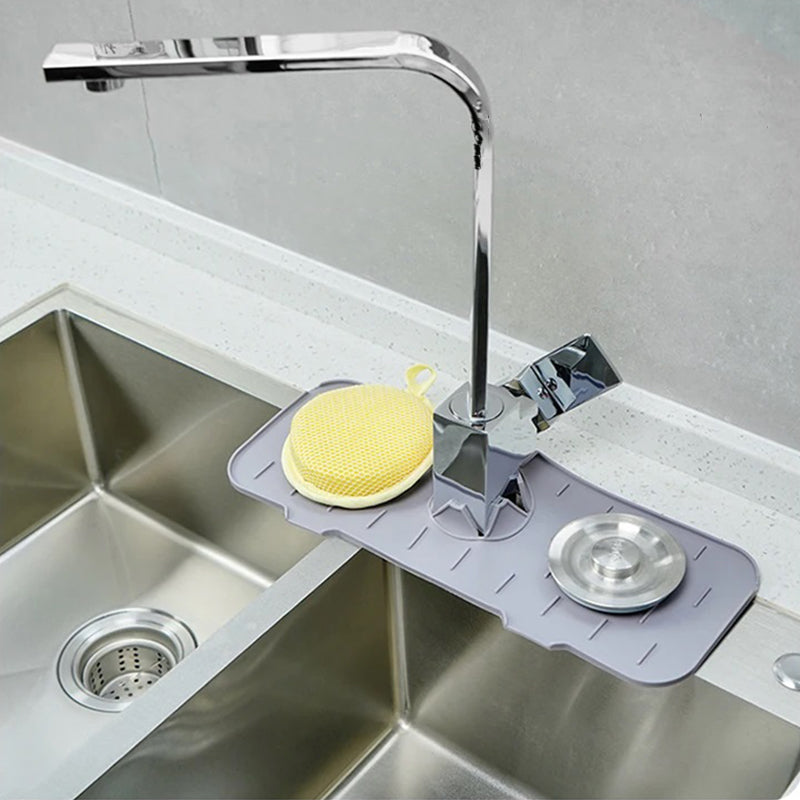 Silicone Faucet Handle Drip Catcher Tray Mat Dish Soap Sponge Holder - The Grand Bazaar of Australia