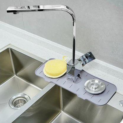 Silicone Faucet Handle Drip Catcher Tray Mat Dish Soap Sponge Holder - The Grand Bazaar of Australia