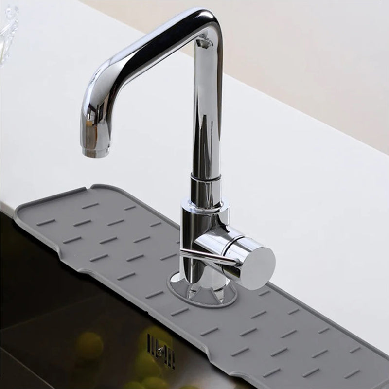 Silicone Faucet Handle Drip Catcher Tray Mat Dish Soap Sponge Holder - The Grand Bazaar of Australia