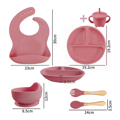 6-Piece Silicone Children's Meal Training Set Cutlery - The Grand Bazaar of Australia