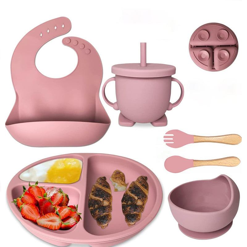 6-Piece Silicone Children's Meal Training Set Cutlery - The Grand Bazaar of Australia