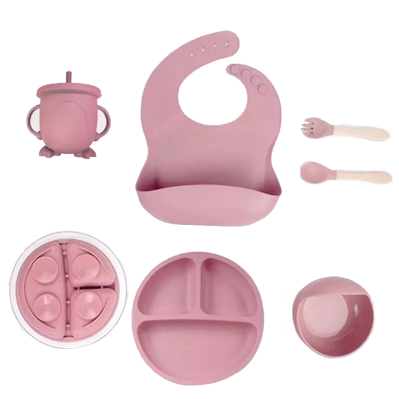 6-Piece Silicone Children's Meal Training Set Cutlery - The Grand Bazaar of Australia