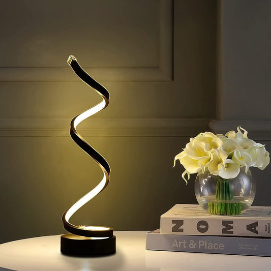 Modern Spiral Dimmable LED Table Lamp - The Grand Bazaar of Australia