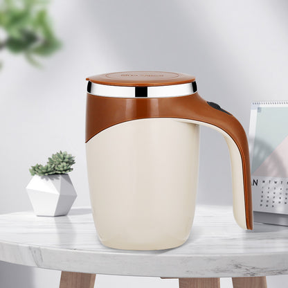 Electric Stainless Steel Rotating Stirring Cup Coffee Mug - Rechargeable - The Grand Bazaar of Australia