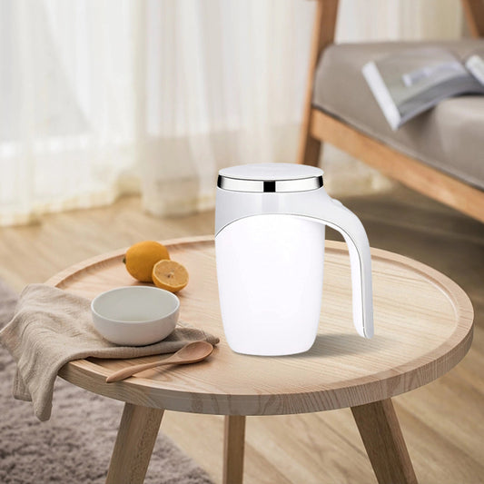 Electric Stainless Steel Rotating Stirring Cup Coffee Mug - Rechargeable - The Grand Bazaar of Australia