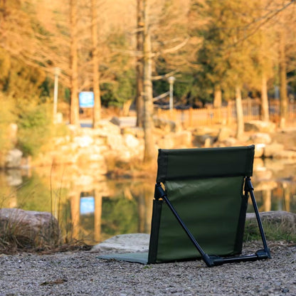 Foldable Camping Chair with Backrest Cushion - The Grand Bazaar of Australia