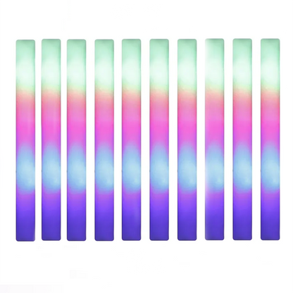 8/10/15/20pcs Colorful LED Glow Foam Sticks - The Grand Bazaar of Australia
