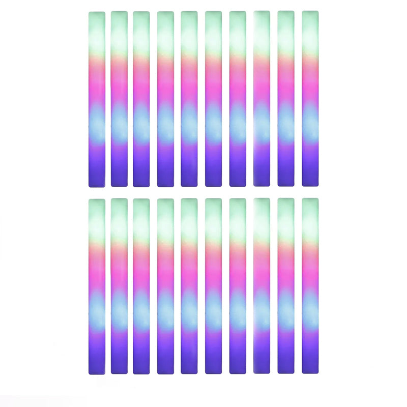 8/10/15/20pcs Colorful LED Glow Foam Sticks - The Grand Bazaar of Australia