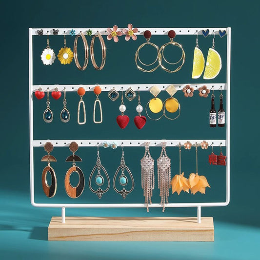 Metal 3 Layers Jewelry Storage Earring Display Holder - The Grand Bazaar of Australia