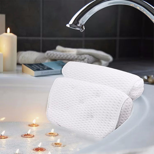 Non-Slip Suction Cups Air Mesh Bath Pillow for Bathtub - The Grand Bazaar of Australia