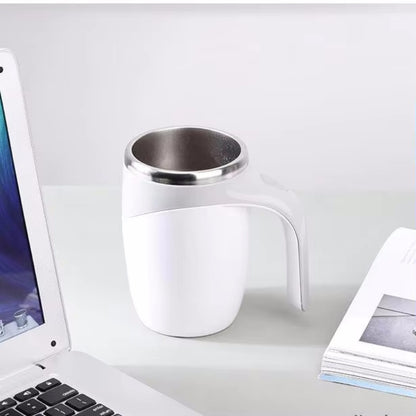 Electric Stainless Steel Rotating Stirring Cup Coffee Mug - Rechargeable - The Grand Bazaar of Australia