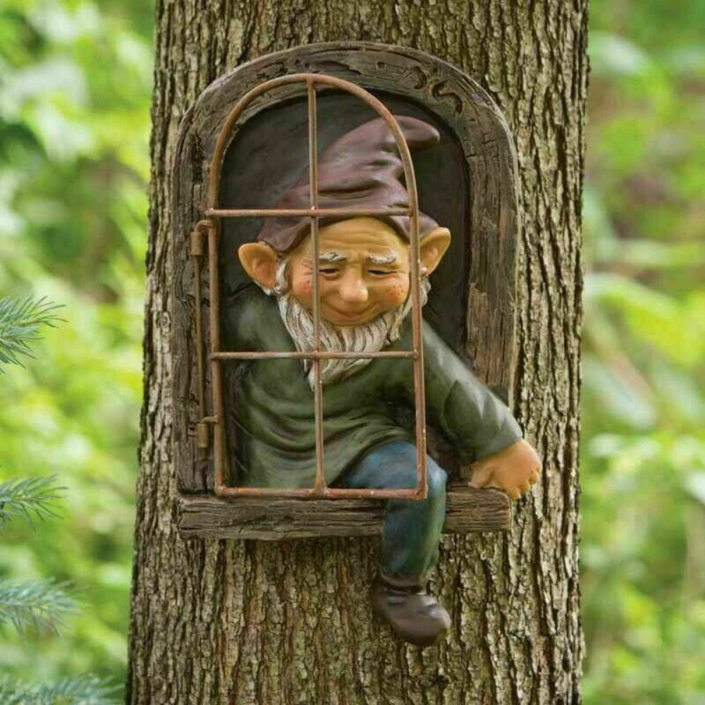 Garden Statue Elf Go Out Tree Hug Porch Decoration - The Grand Bazaar of Australia