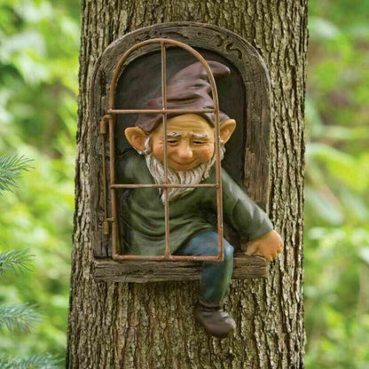 Garden Statue Elf Go Out Tree Hug Porch Decoration - The Grand Bazaar of Australia
