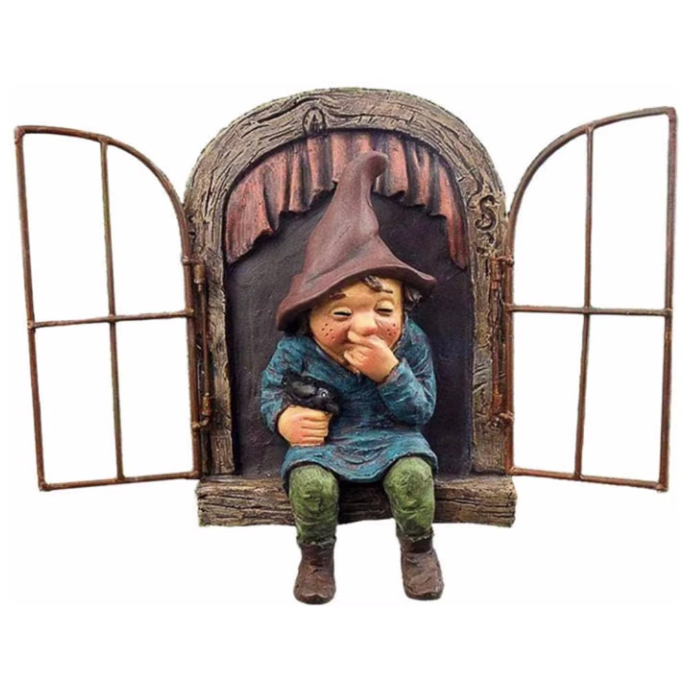 Garden Statue Elf Go Out Tree Hug Porch Decoration - The Grand Bazaar of Australia