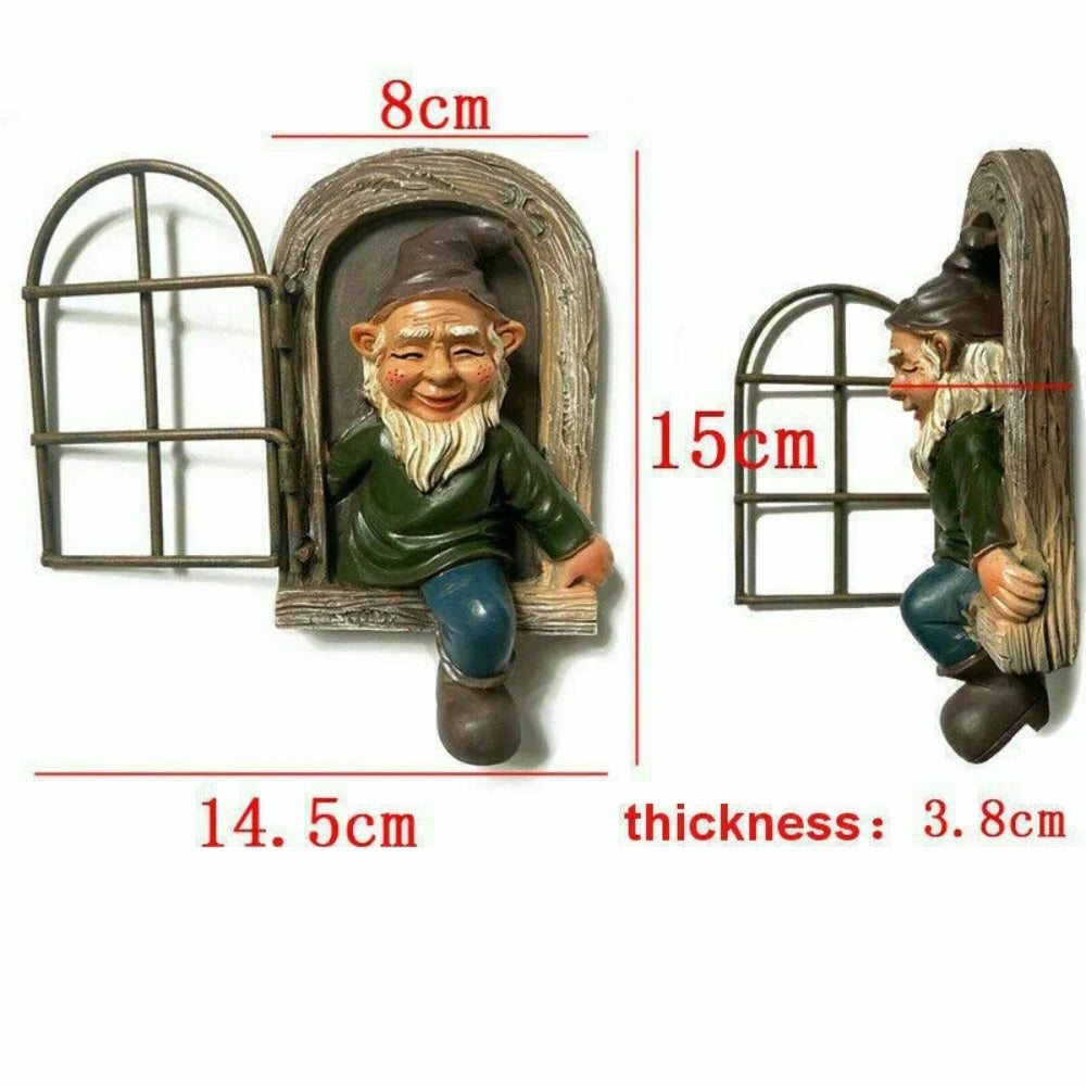 Garden Statue Elf Go Out Tree Hug Porch Decoration - The Grand Bazaar of Australia