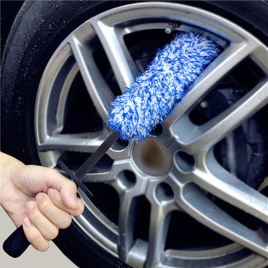 Plush Car Wheel Hub Brush Anti-Slip Plastic Handle - The Grand Bazaar of Australia