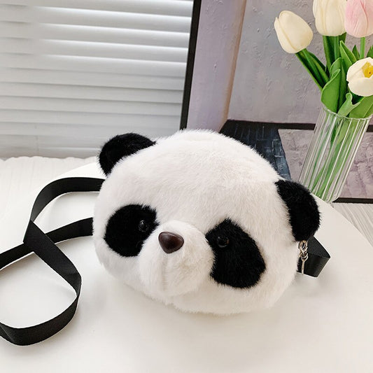Cute Plush Panda Backpacks One Shoulder Diagonal Wallet - The Grand Bazaar of Australia