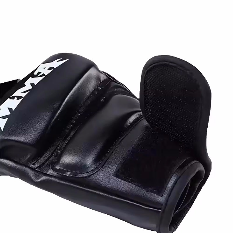 Half Finger Leather Cushion Boxing Training Gloves - The Grand Bazaar of Australia