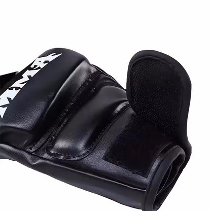 Half Finger Leather Cushion Boxing Training Gloves - The Grand Bazaar of Australia