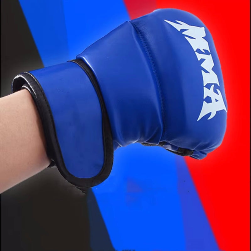Half Finger Leather Cushion Boxing Training Gloves - The Grand Bazaar of Australia