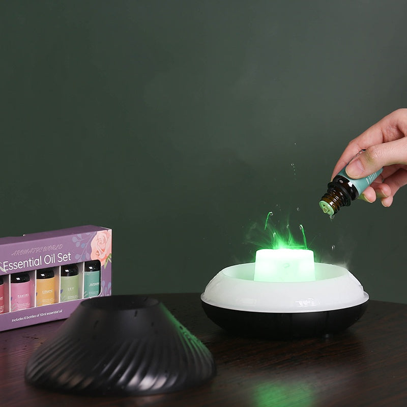 Color Flame Volcanic Aroma Diffuser Essential Oil Lamp - The Grand Bazaar of Australia