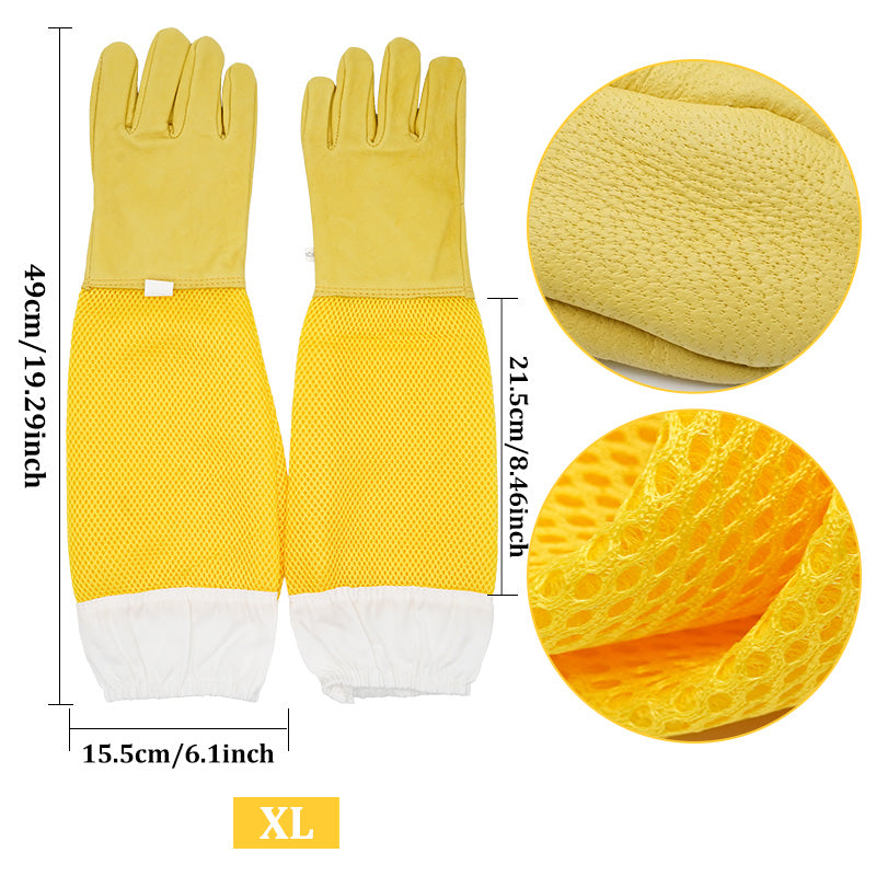 Anti-Bee Apiculture Gloves with Ventilated Sleeves - The Grand Bazaar of Australia