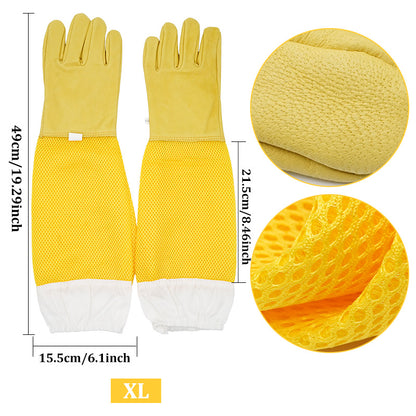 Anti-Bee Apiculture Gloves with Ventilated Sleeves - The Grand Bazaar of Australia