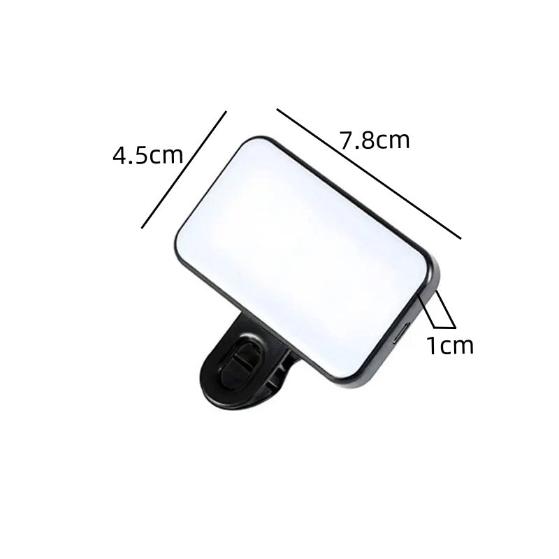 Rechargeable Adjustable Brightness Clip On Mini Selfie Fill Light - The Grand Bazaar of Australia