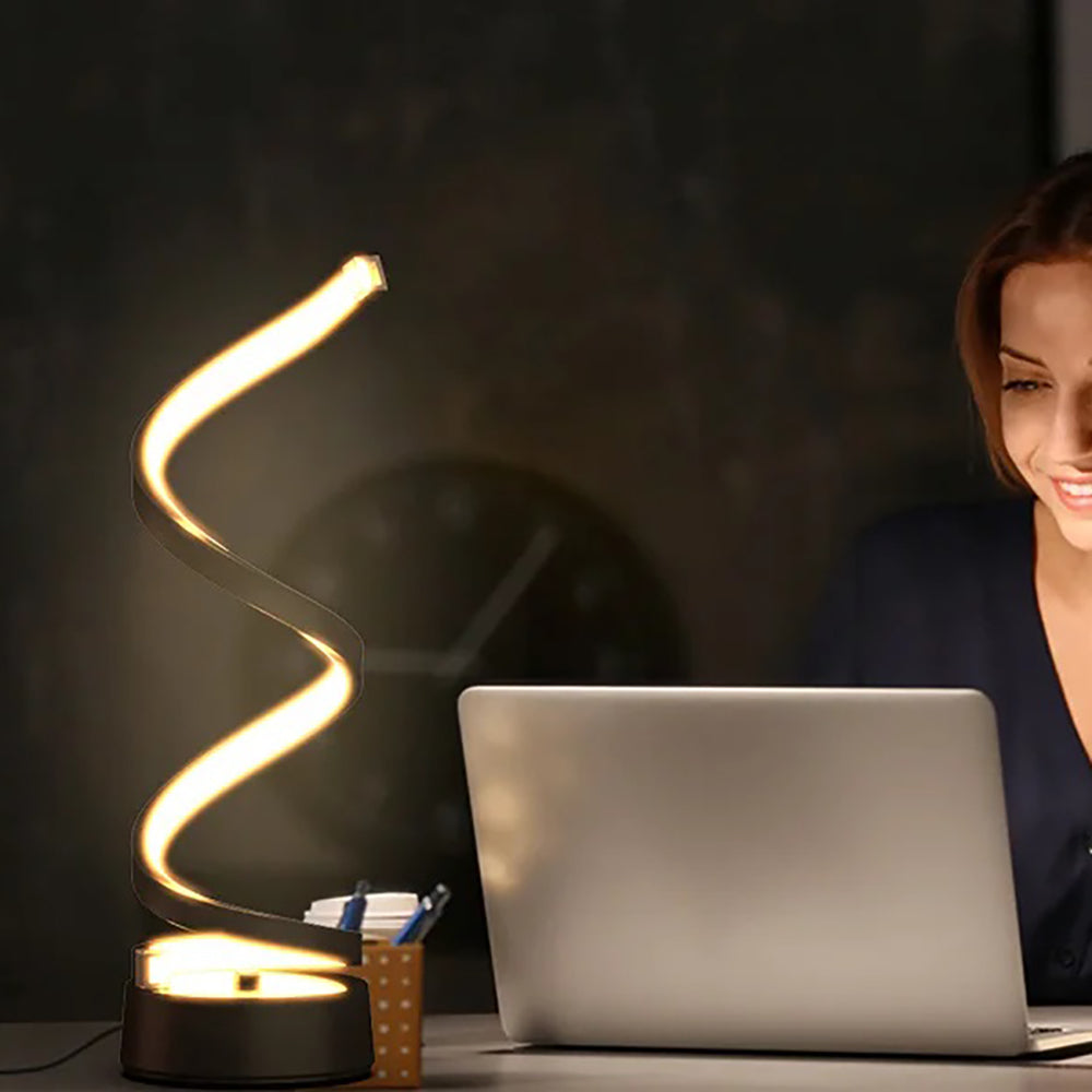 Modern Spiral Dimmable LED Table Lamp - The Grand Bazaar of Australia
