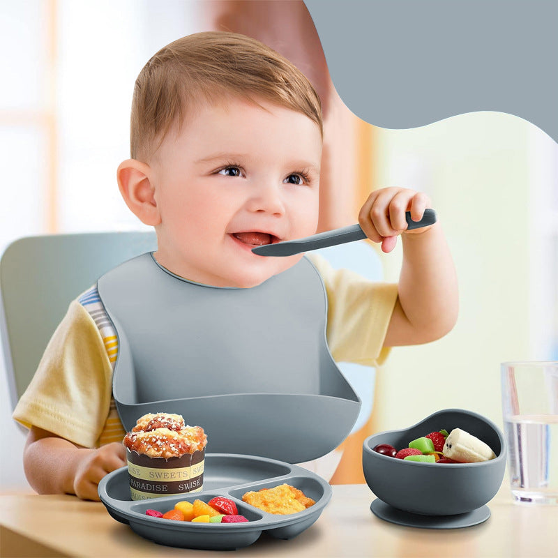 6-Piece Silicone Children's Meal Training Set Cutlery - The Grand Bazaar of Australia