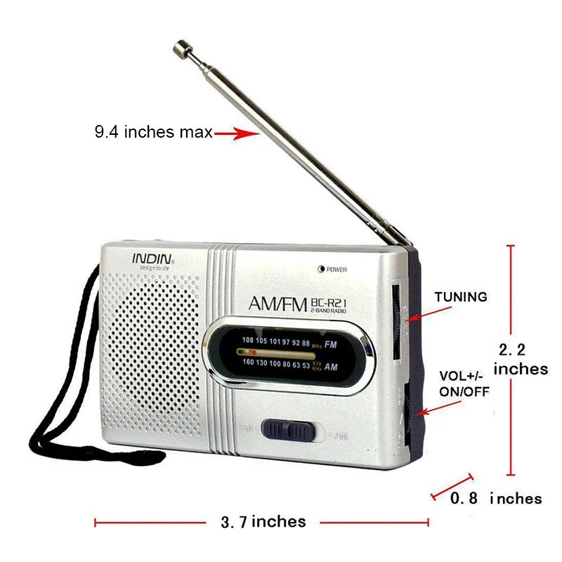 Mini Radio AM FM Battery Operated Home Soundbox - The Grand Bazaar of Australia