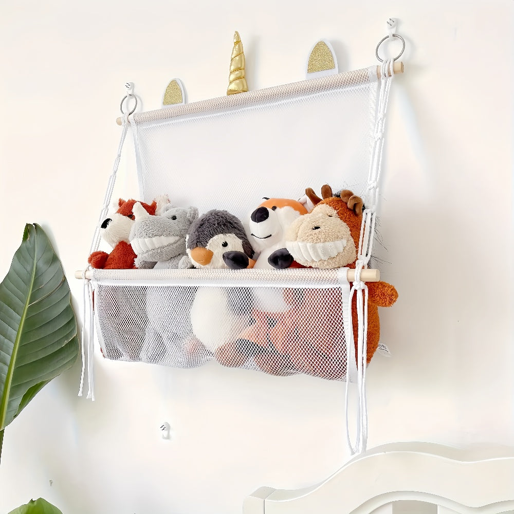 Bohemian Wall Hanging Plush Toy Organizer - The Grand Bazaar of Australia