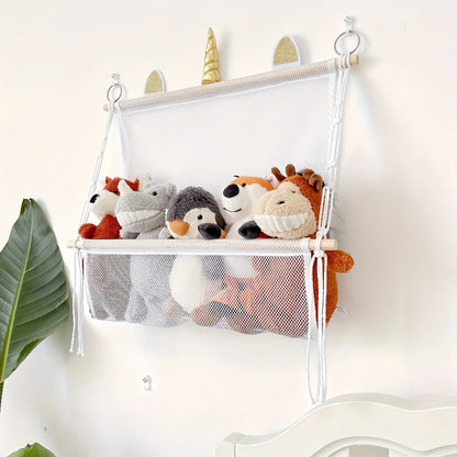 Bohemian Wall Hanging Plush Toy Organizer - The Grand Bazaar of Australia