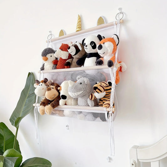 Bohemian Wall Hanging Plush Toy Organizer - The Grand Bazaar of Australia