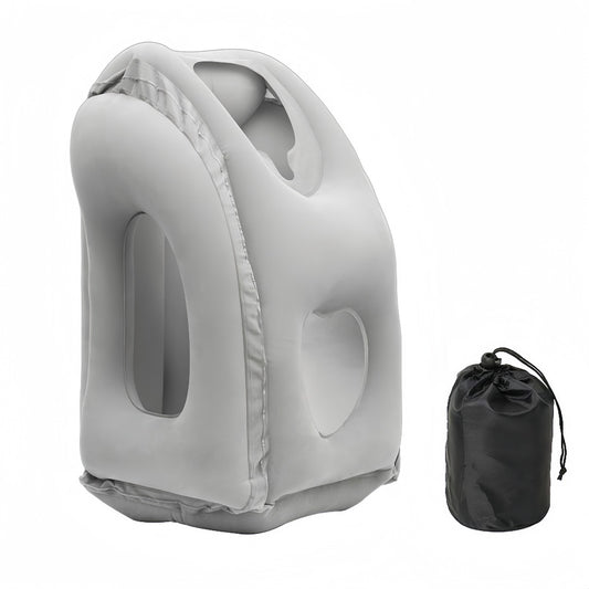 Portable Chin Support Inflatable Travel Neck Pillow Office Nap Rest Support Pillow - The Grand Bazaar of Australia