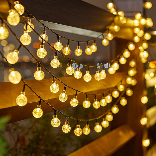 LED Solar Crystal Globe String Lights - The Grand Bazaar of Australia