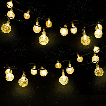 LED Solar Crystal Globe String Lights - The Grand Bazaar of Australia