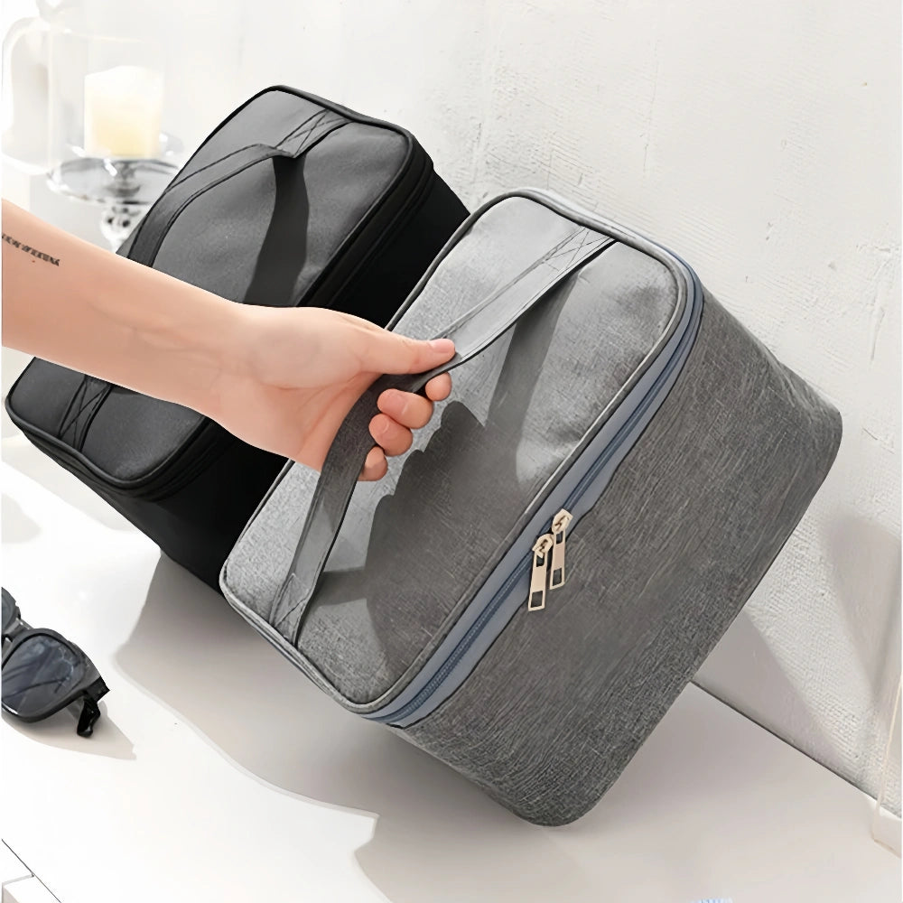 Men's Toiletry Bag Double Layer Large Capacity Cosmetic Handbag - The Grand Bazaar of Australia