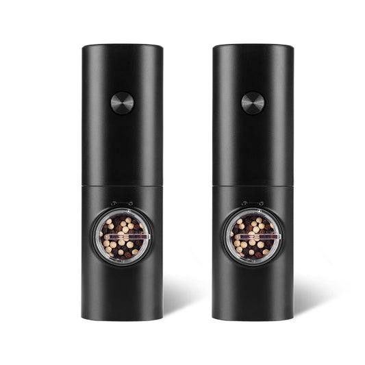 Coarseness Adjustable Refillable Electric Salt And Pepper Grinder - The Grand Bazaar of Australia