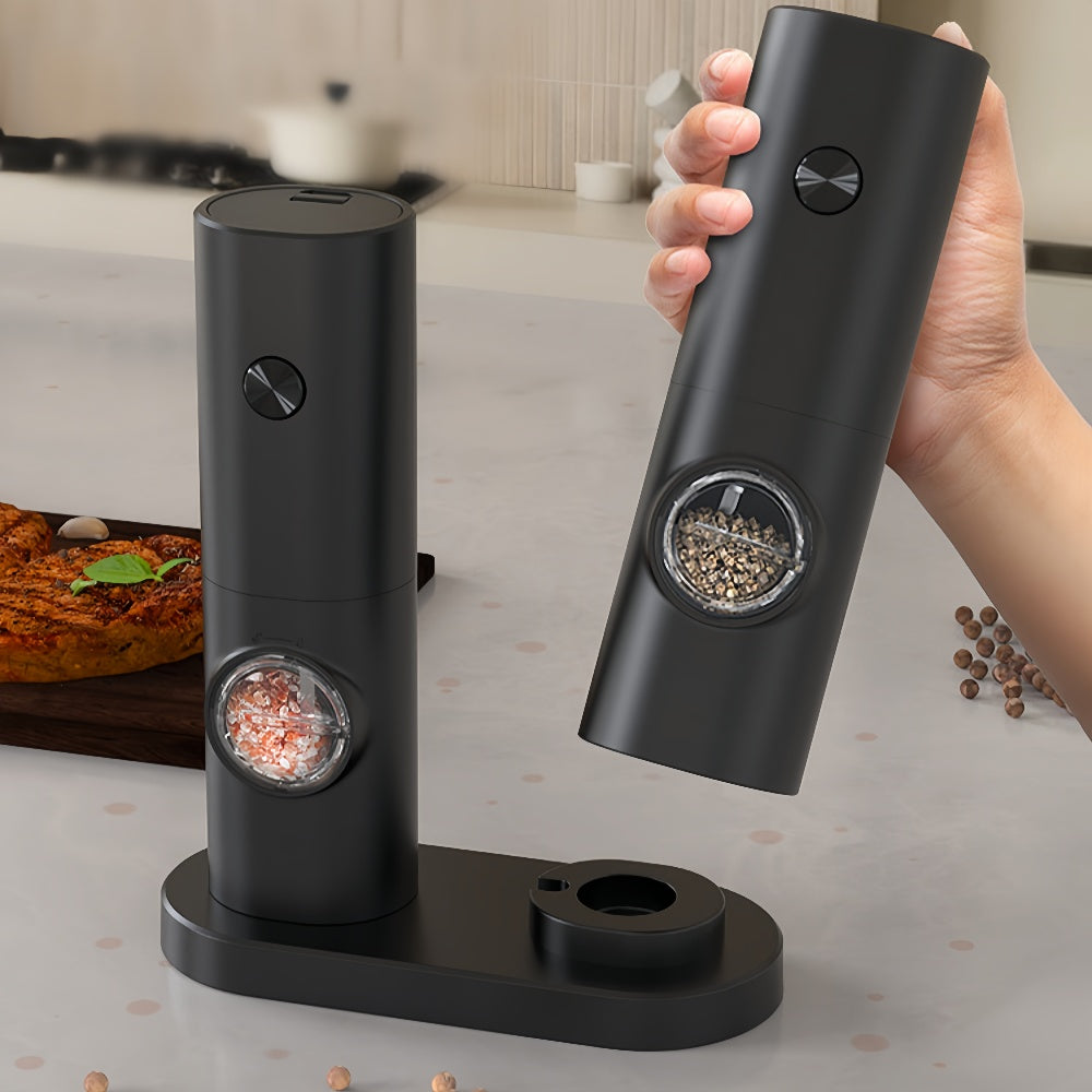 Coarseness Adjustable Refillable Electric Salt And Pepper Grinder - The Grand Bazaar of Australia